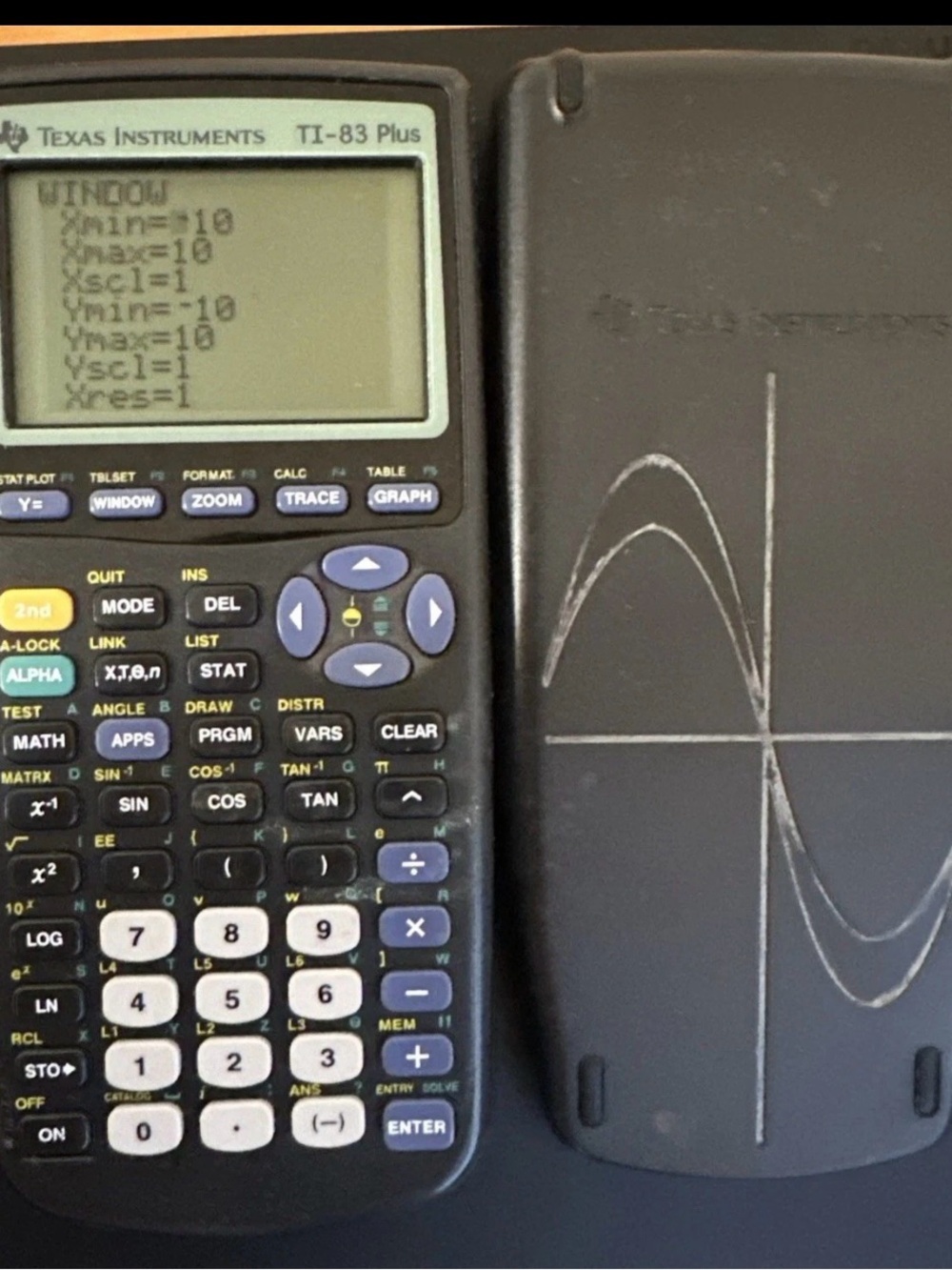 Texas Instruments TI-83 Plus Graphing Calculator - Black/Gray